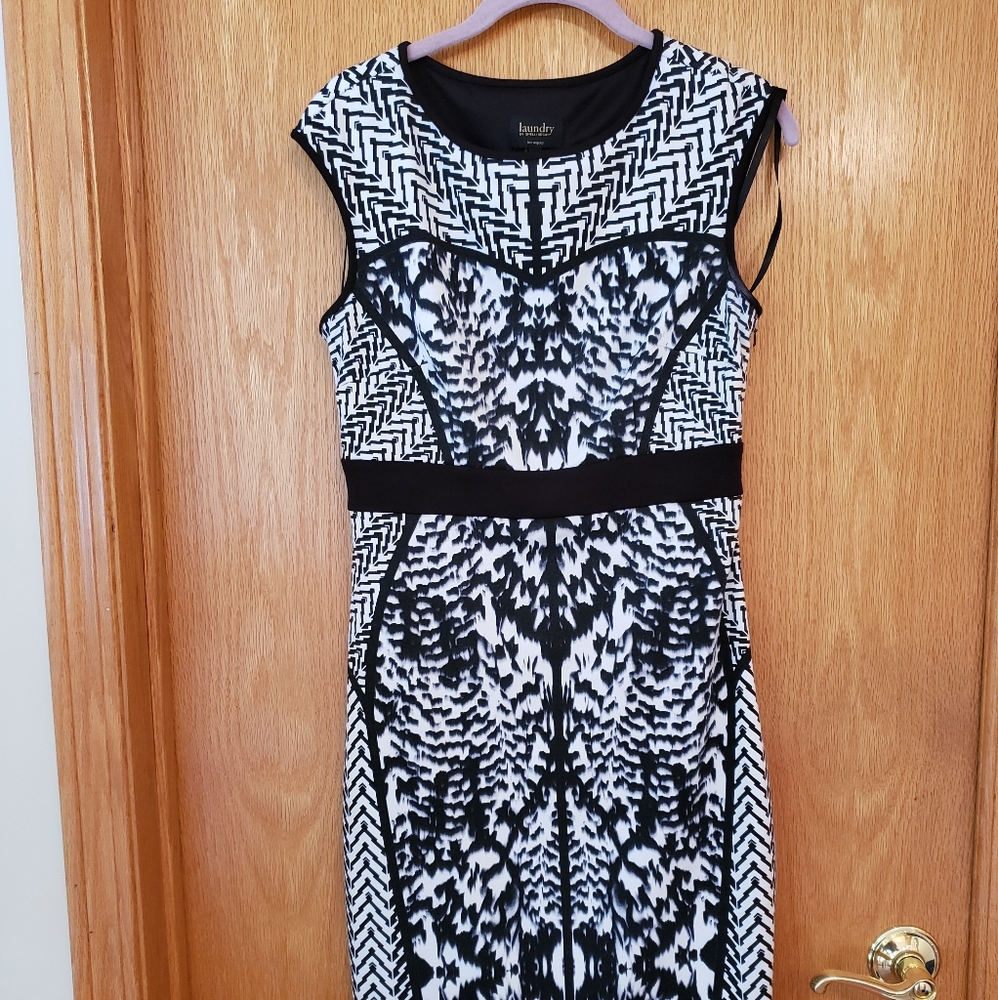 Laundry Geometric Patterned Dress - image 1